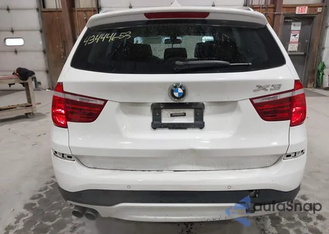 2017 BMW X3 xDrive28I z USA, uszkodzony, nr VIN 5UXWX9C52H0T04474